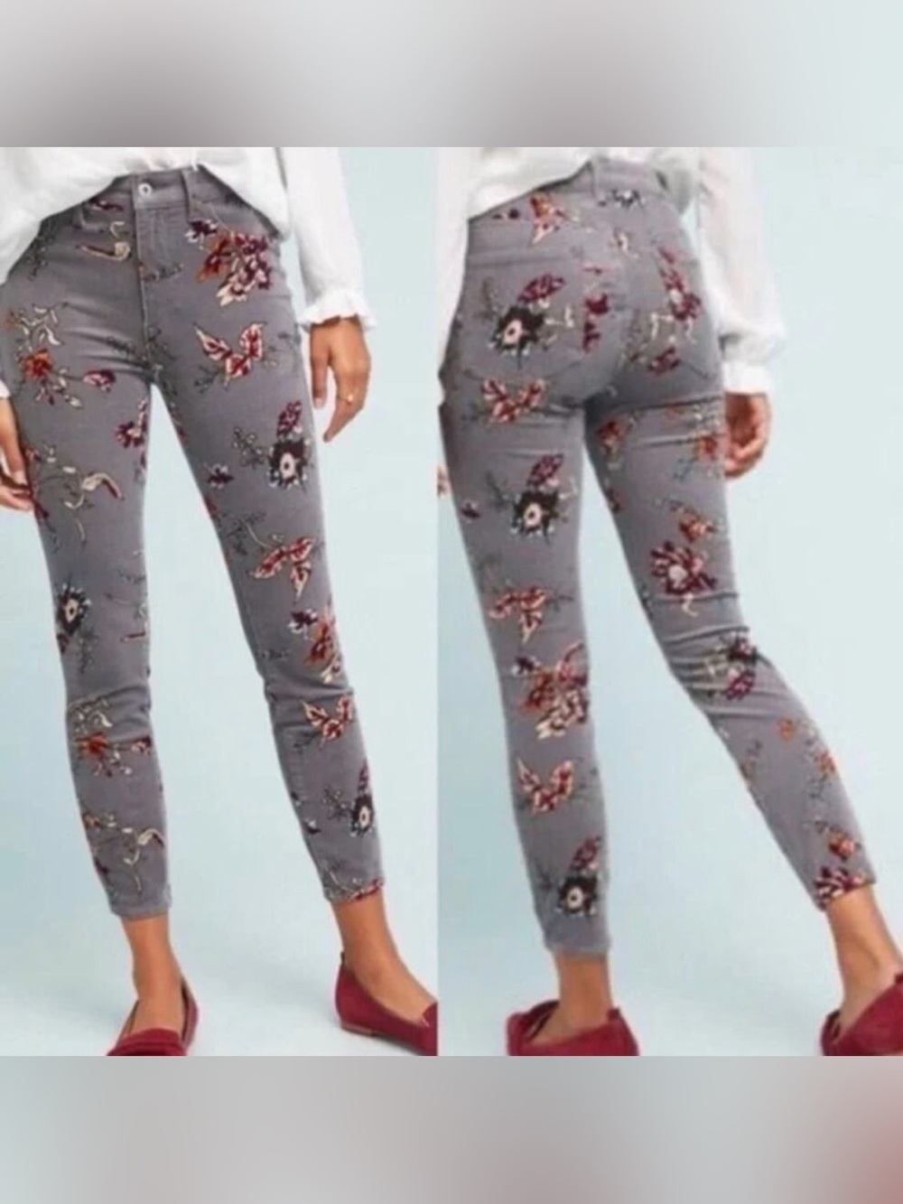 Anthropologie Pilcro and the Letterpress High-Rise Skinny Corduroy Pants Sz 26
